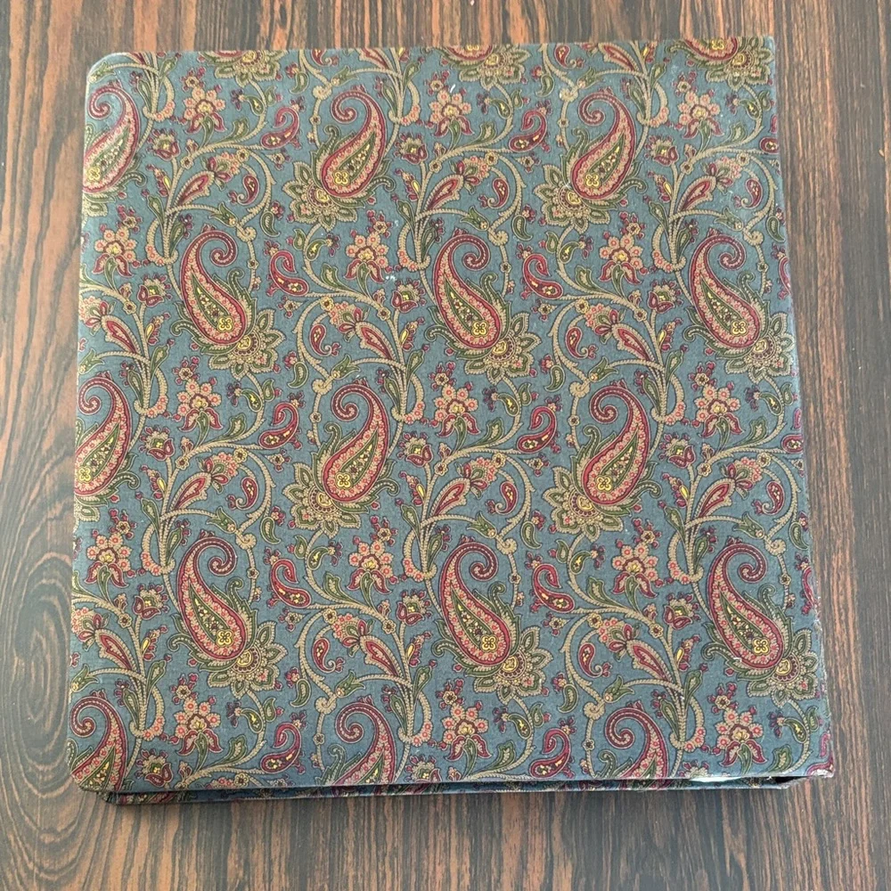 RARE Ralph Lauren Paisley 3 ring Binder